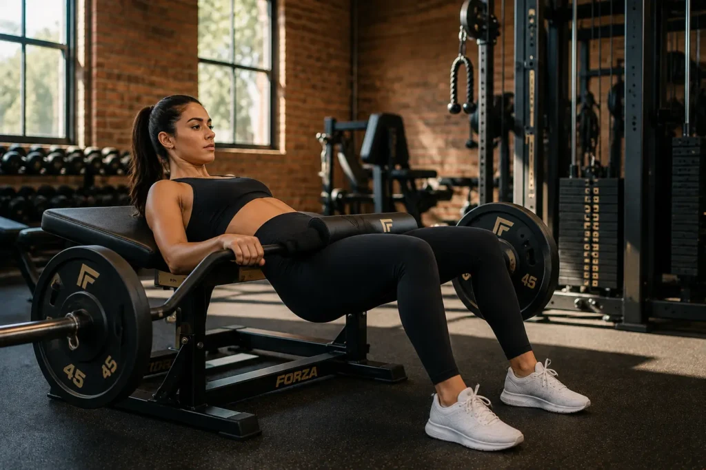 Glute strength training at FORZA Gym in Mount Kisco NY